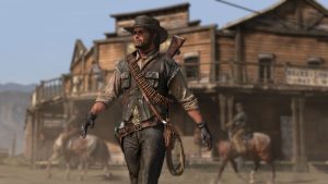 'Red Dead Redemption' outlaw John Marston as seen in Rockstar Games' NS2/Netflix news release.