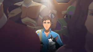 Edited image from 'Dispatch' shows protagonist Robert shown standing out in crowd