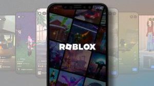 Roblox shown on smartphone display