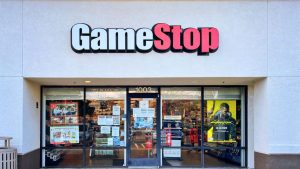 GameStop storefront in Vallejo, CA, USA.