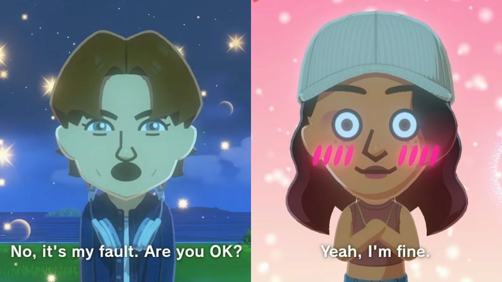 Screenshot from  | Outrun Gaming'Tomodachi Life: Living the Dream' Nintendo Direct presentation shows a Mii develop a crush