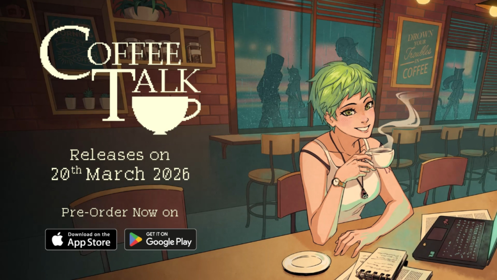 Coffee Talk mobile release reveal | Outrun Gaming Toge Productions announces | Outrun Gaming'Coffee Talk' is heading to mobile devices on March 20, 2026