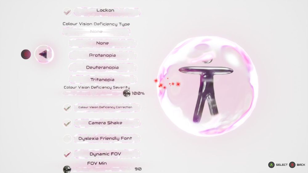 Don't Stop, Girlypop! (2026) | Outrun Gaming Screenshot of Don | Outrun Gaming't Stop, Girlypop! (2026) accessibility settings menu