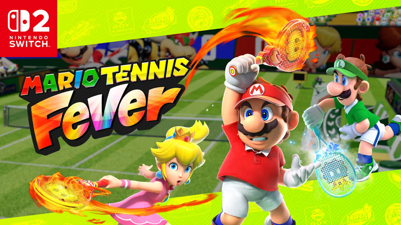 Mario Tennis Fever (2026) 🎮 Outrun Gaming Key art for Mario Tennis Fever (2026) for Nintendo Switch 2 🎮 Outrun Gaming