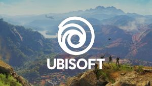 Ubisoft logo shown over image from 'Tom Clancy's Ghost Recon Wildlands'