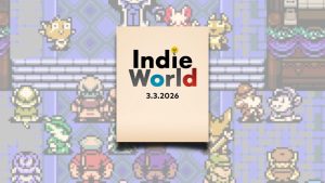Nintendo Indie World Showcase promo shown center-foreground over still image from long-teased indie game 'Mina the Hollower'
