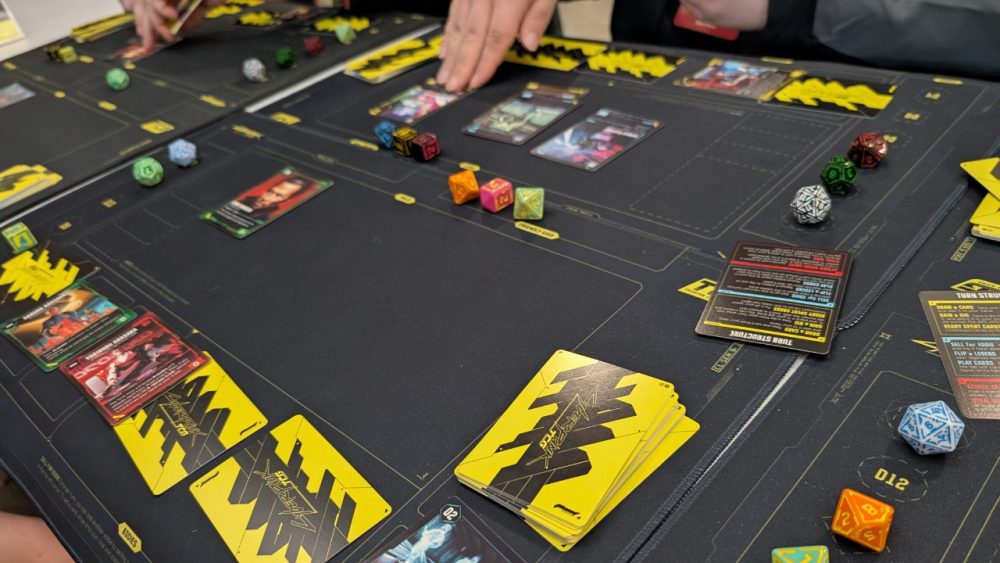 The Cyberpunk TCG caters to TCG newcomers and veterans alike