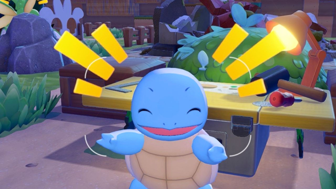 Squirtle poses for casual photo in 'Pokemon Pokopia' (2026) 🎮 Outrun Gaming