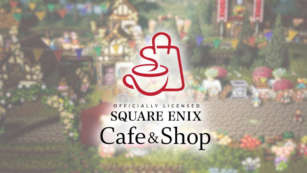 Square Enix Cafe logo over still image from 'Octopath Traveler 0' 🎮 Outrun Gaming