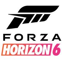 HORIZON 6 logo: bold white letters with an orange-to-pink gradient on a black background 🎮 Outrun Gaming