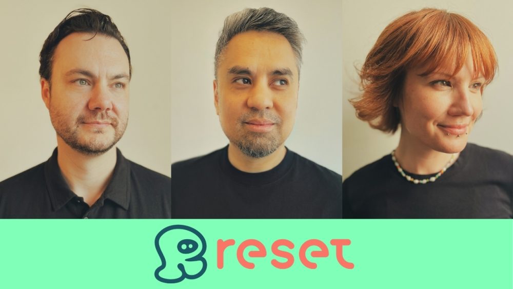 Studio Reset founders (from L to R): Kaelin Lavallée, Francis Lacuna, Kris Schoneberg