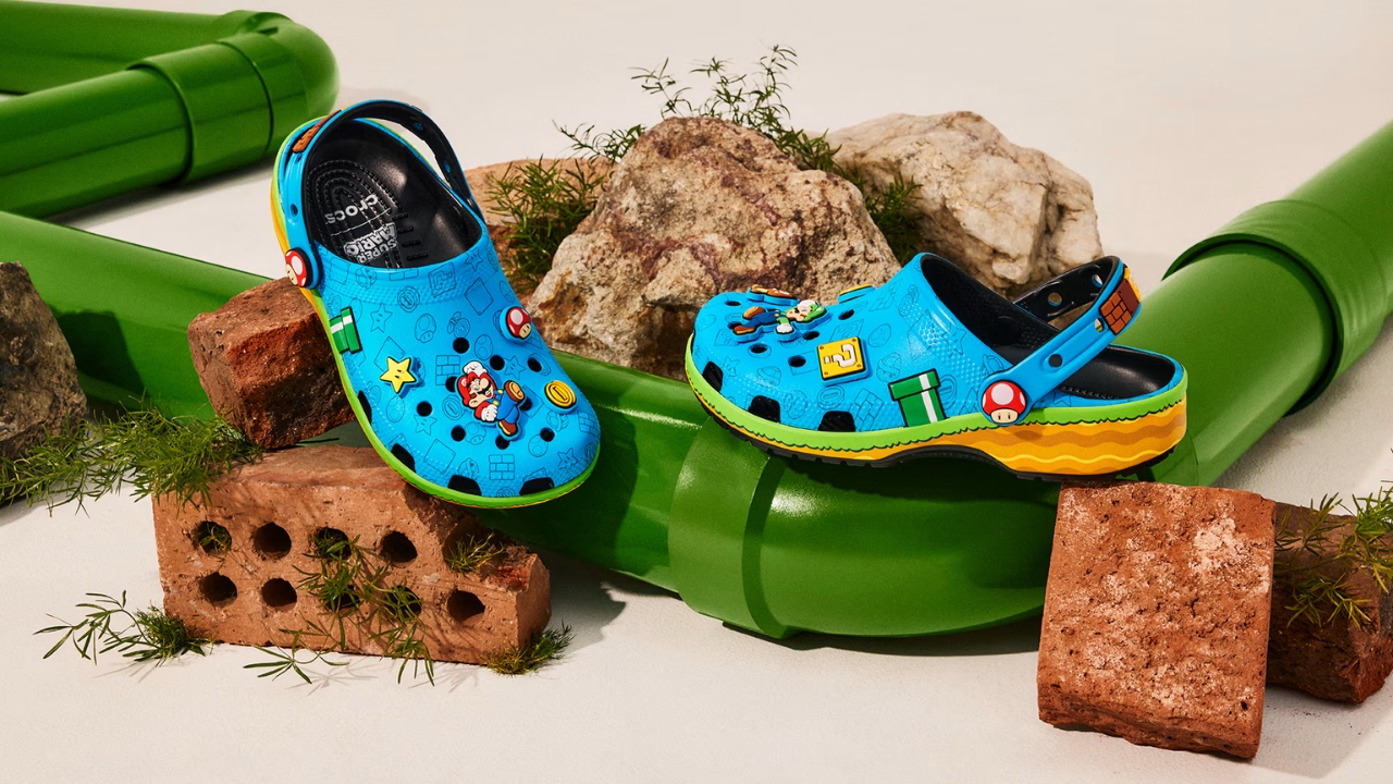 Crocs x Super Mario collab launches on July 15 (© Nintendo; Crocs, Inc.) | Outrun Gaming