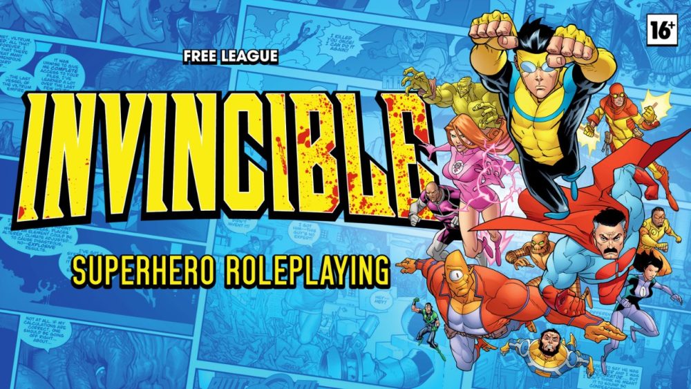 'Invincible - Superhero Roleplaying' (© 2026 Skybound, LLC; Robert Kirkman Inc.; Free League Publishing) | Outrun Gaming
