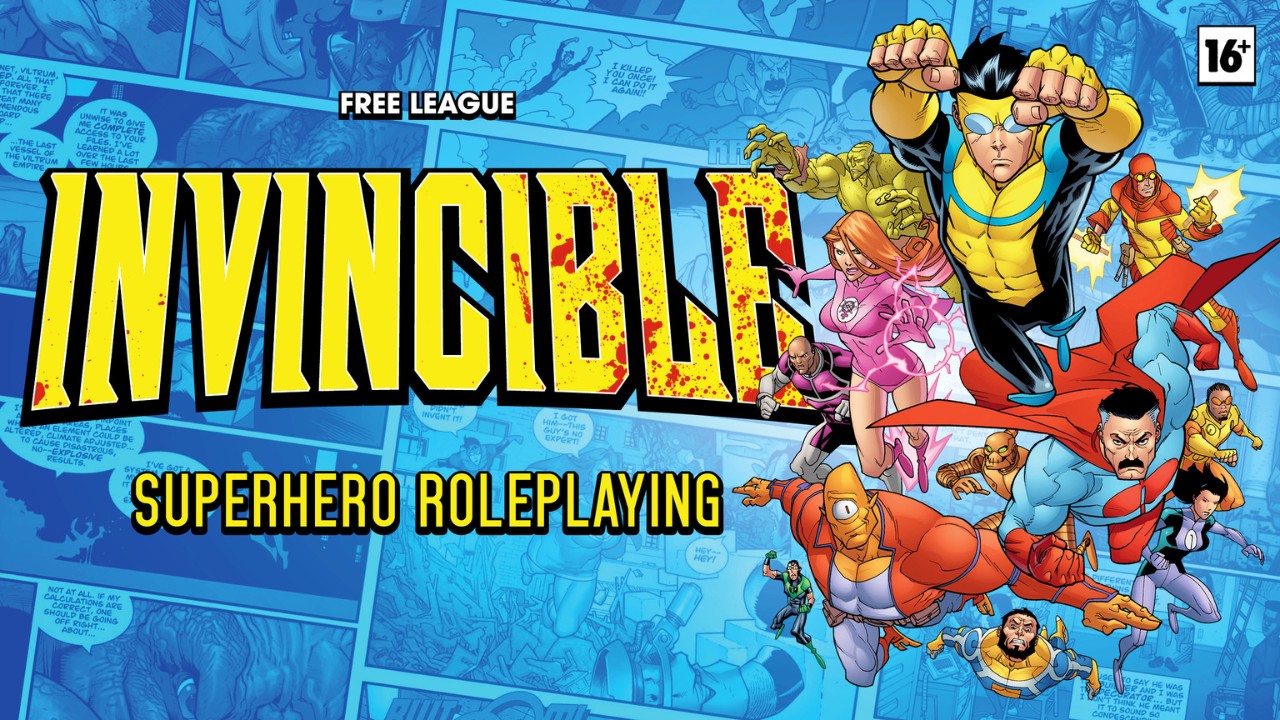 'Invincible - Superhero Roleplaying' (© 2026 Skybound, LLC; Robert Kirkman Inc.; Free League Publishing) | Outrun Gaming
