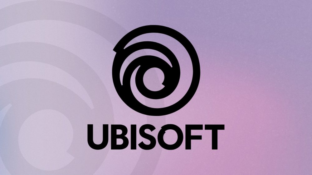 © Ubisoft Entertainment SA | Outrun Gaming Ubisoft logo centered over purple gradient; faded logo shown in background (© Ubisoft Entertainment SA) | Outrun Gaming