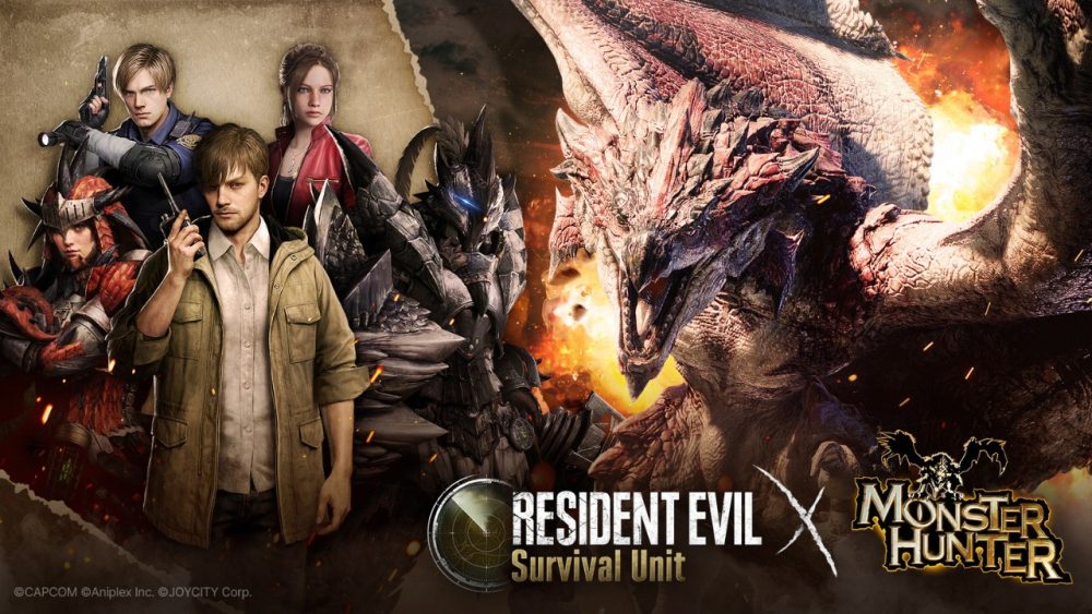 Resident Evil Survival Unit x Monster Hunter (© CAPCOM; Aniplex Inc.; JOYCITY Corp.) | Outrun Gaming Resident Evil Survival Unit x Monster Hunter (© CAPCOM; Aniplex Inc.; JOYCITY Corp.) | Outrun Gaming