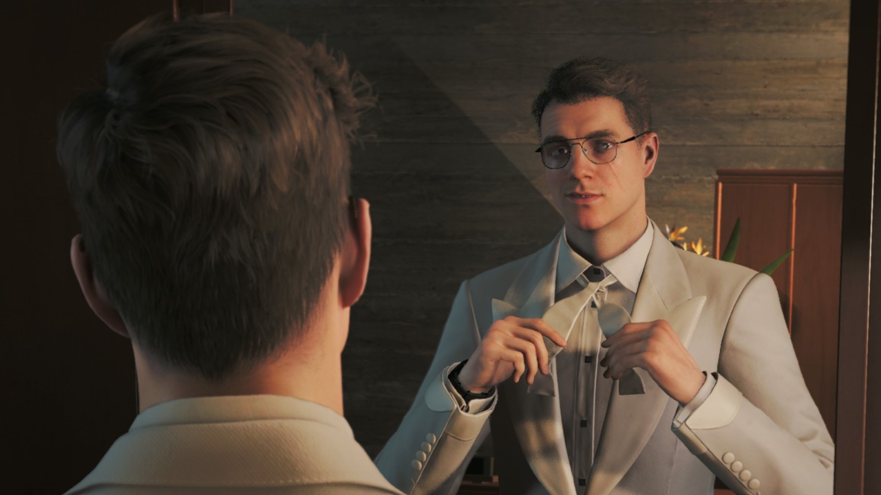 '007 First Light' (© IO Interactive; Amazon MGM) | Outrun Gaming James Bond adjusts his bow tie in '007 First Light' (© IO Interactive; Amazon MGM) | Outrun Gaming