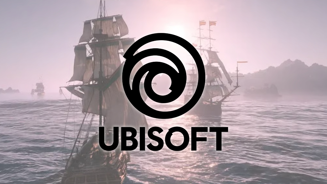 Ubisoft | Outrun Gaming Assassin's Creed Black Flag Resynced image in background, Ubisoft logo shown center-foreground (© Ubisoft) | Outrun Gaming