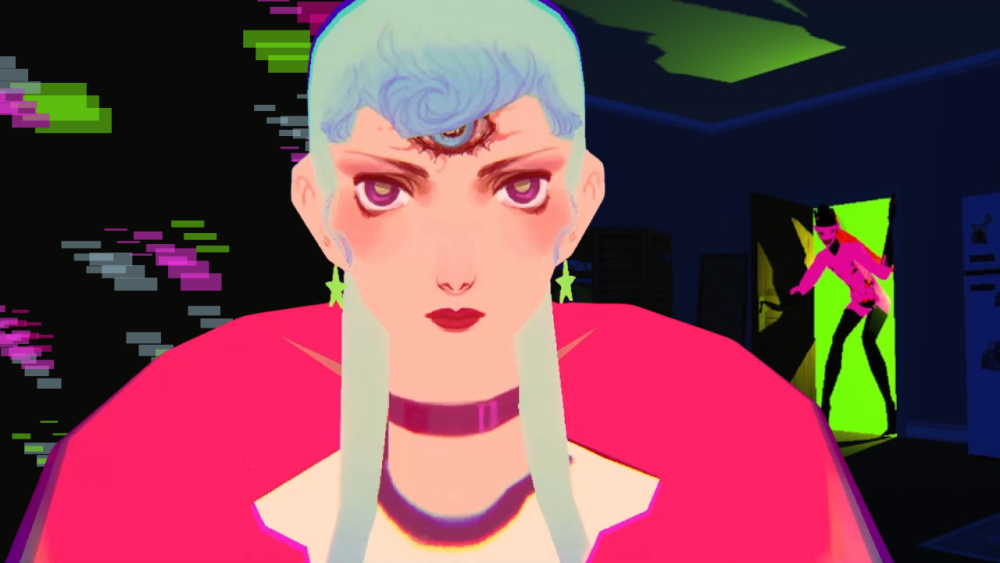 Protagonist Michelle in Sorry We | Outrun Gaming're Closed (© Akupara Games; a la mode games)