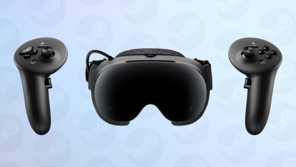 Steam Frame (© Valve Corporation) | Outrun Gaming Steam Frame shown over custom background with Steam logo (© Valve Corporation) | Outrun Gaming
